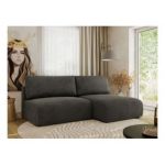 Narożnik VIVO L - strona prawa - ciemnoszary, welvet