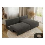 Narożnik VIVO L - strona prawa - ciemnoszary, welvet