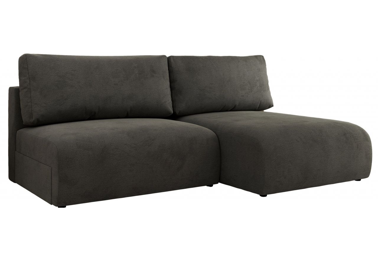 Narożnik VIVO L - strona prawa - ciemnoszary, welvet