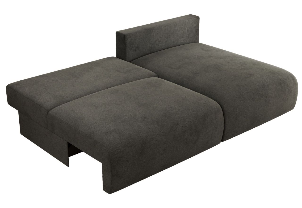 Narożnik VIVO L - strona prawa - ciemnoszary, welvet