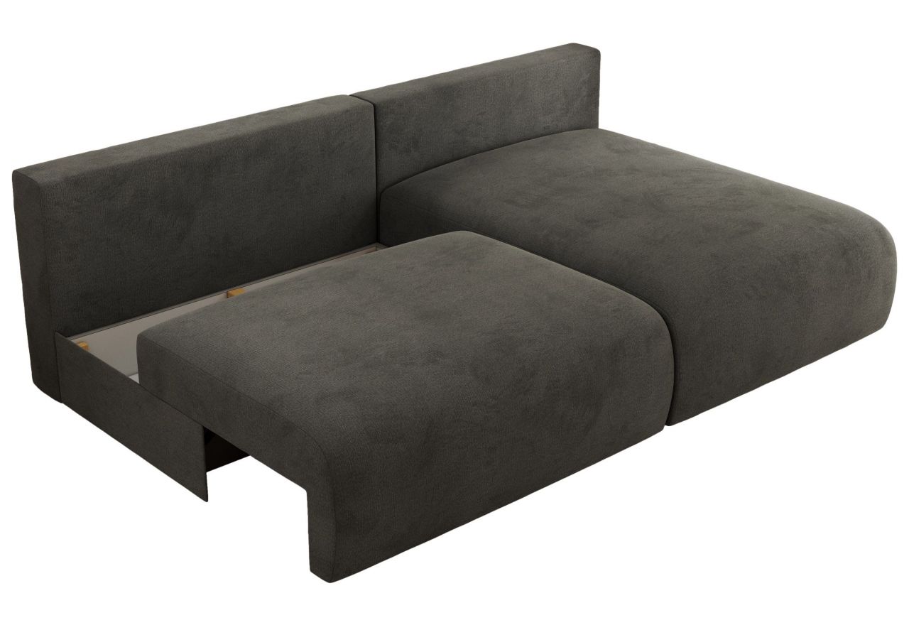 Narożnik VIVO L - strona prawa - ciemnoszary, welvet