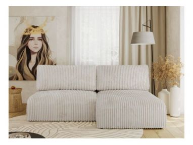 Narożnik VIVO L - strona prawa - kremowy, sztruks