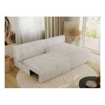 Narożnik VIVO L - strona prawa - kremowy, sztruks