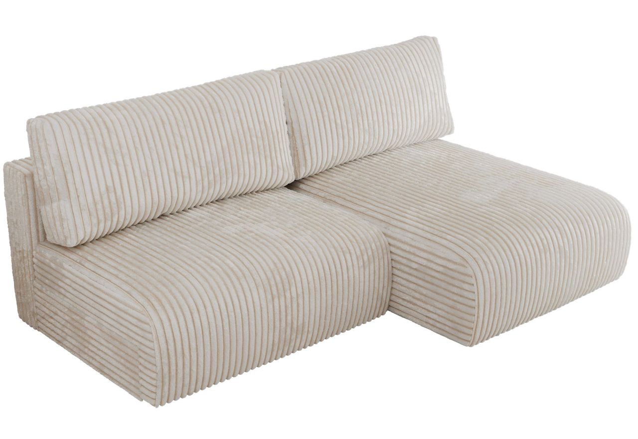 Narożnik VIVO L - strona prawa - kremowy, sztruks