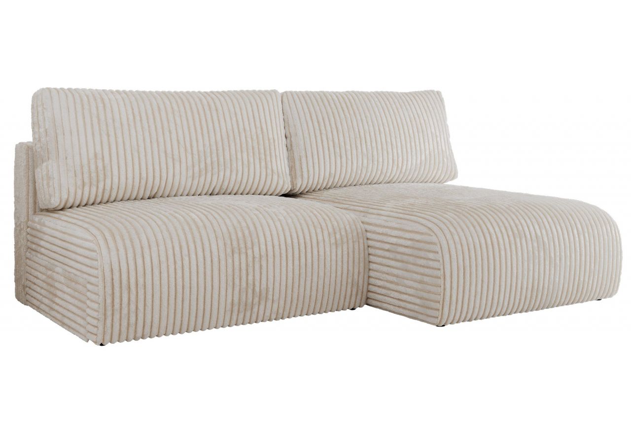 Narożnik VIVO L - strona prawa - kremowy, sztruks