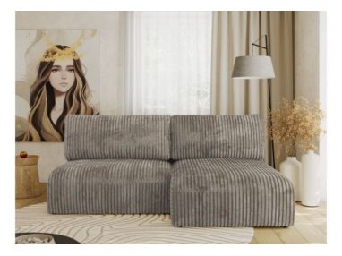 Narożnik VIVO L - strona prawa - jasnobrązowy, sztruks