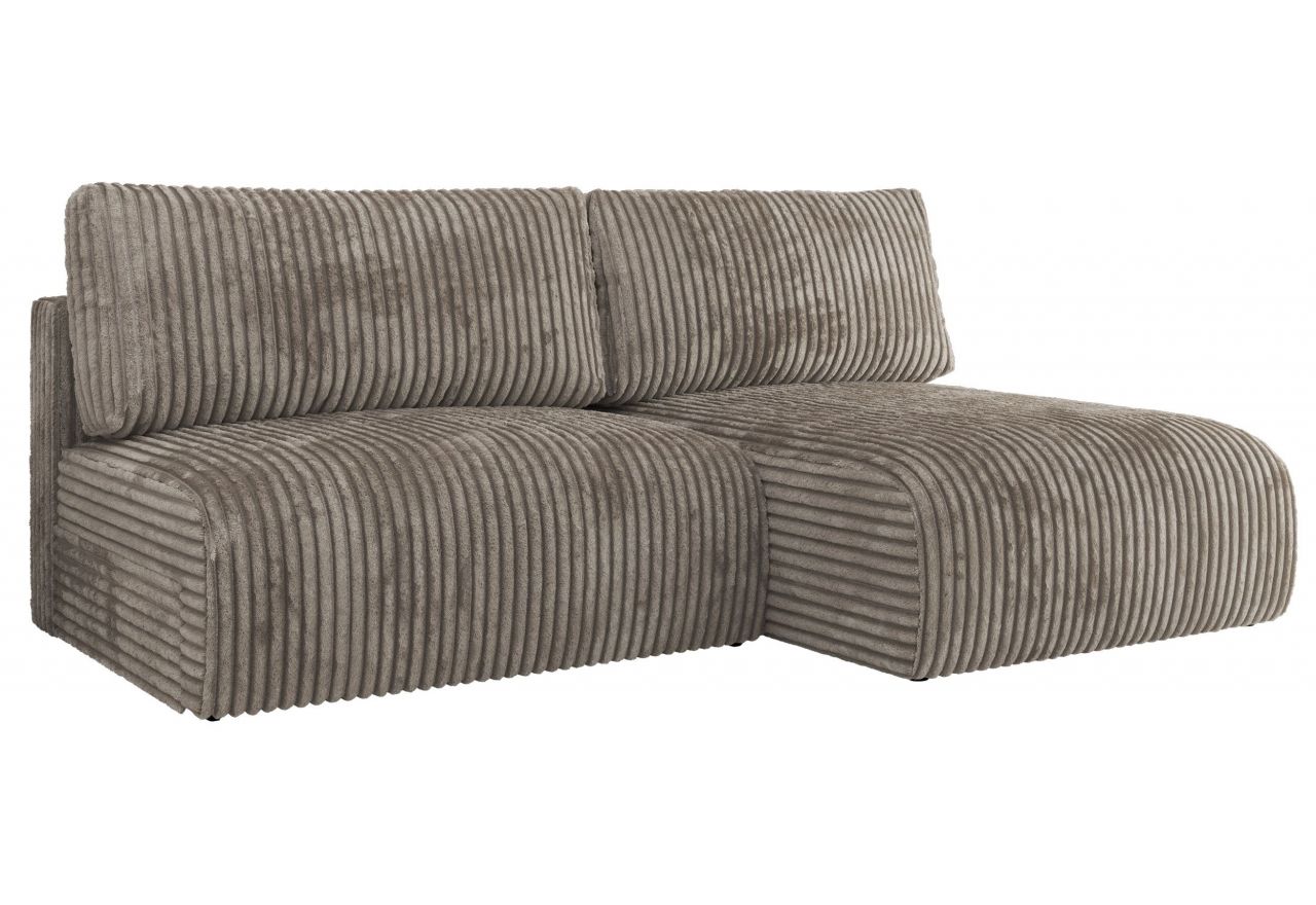 Narożnik VIVO L - strona prawa - jasnobrązowy, sztruks