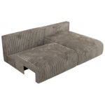 Narożnik VIVO L - strona prawa - jasnobrązowy, sztruks