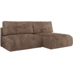 Narożnik VIVO L - strona prawa - brązowy, sztruks