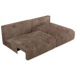 Narożnik VIVO L - strona prawa - brązowy, sztruks