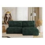 Narożnik VIVO L - strona prawa - zielony, sztruks