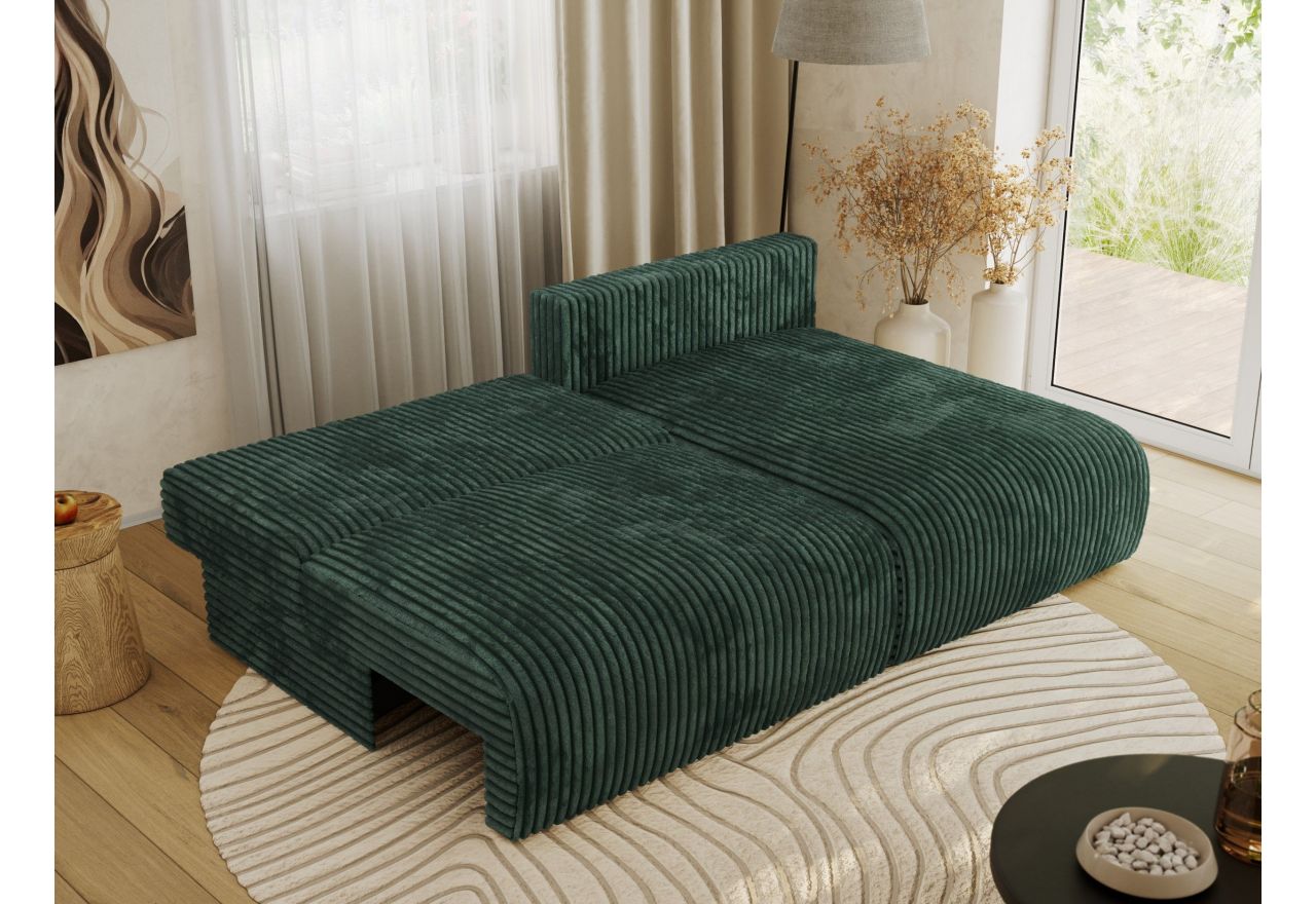 Narożnik VIVO L - strona prawa - zielony, sztruks