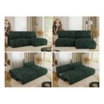 Narożnik VIVO L - strona prawa - zielony, sztruks