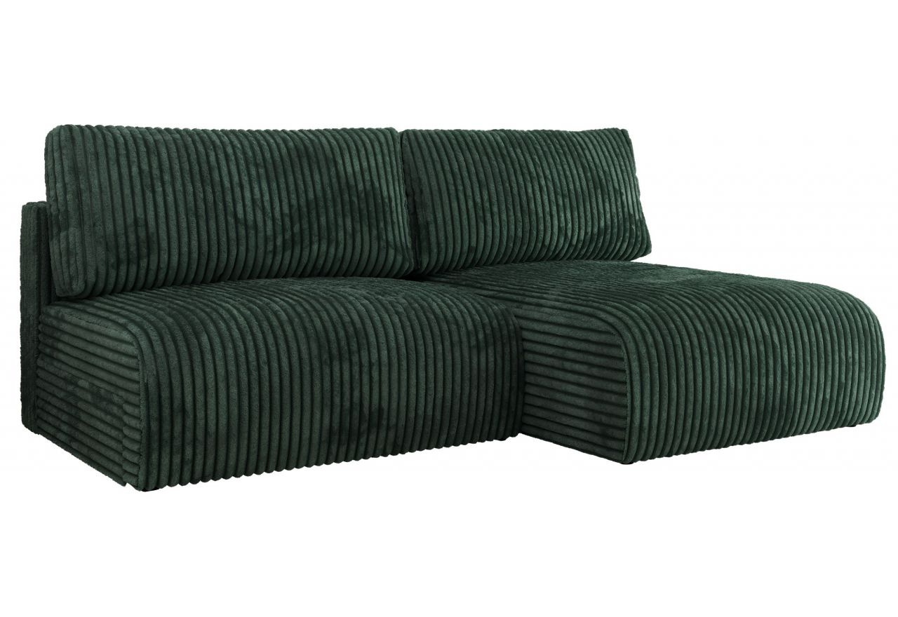 Narożnik VIVO L - strona prawa - zielony, sztruks