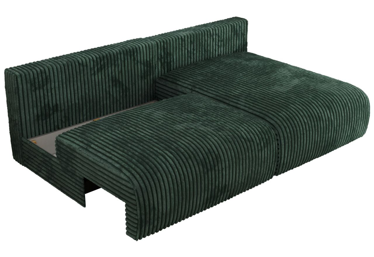 Narożnik VIVO L - strona prawa - zielony, sztruks