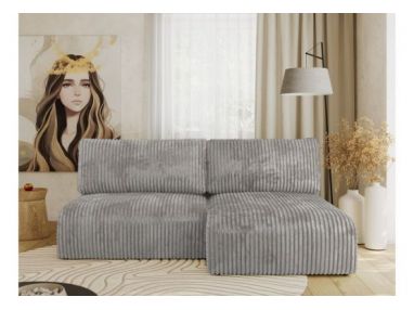 Narożnik VIVO L - strona prawa - szary, sztruks