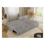 Narożnik VIVO L - strona prawa - szary, sztruks