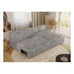 Narożnik VIVO L - strona prawa - szary, sztruks