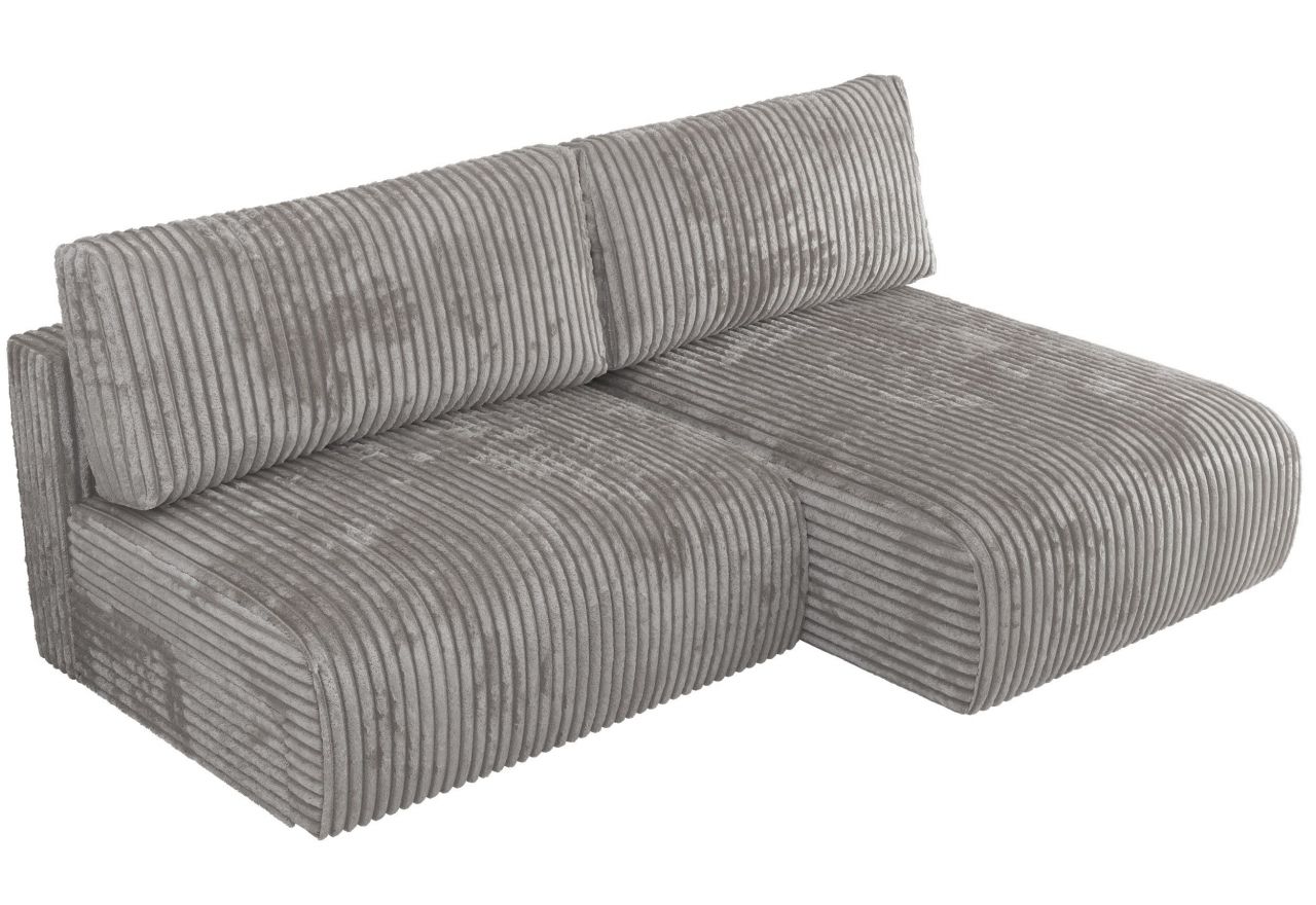 Narożnik VIVO L - strona prawa - szary, sztruks