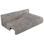 Narożnik VIVO L - strona prawa - szary, sztruks