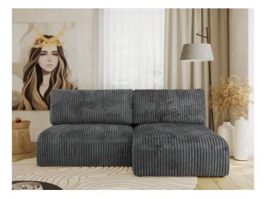 Narożnik VIVO L - strona prawa - ciemnoszary, sztruks