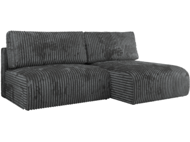 Narożnik VIVO L - strona prawa - ciemnoszary, sztruks