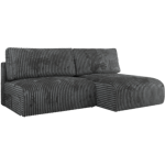 Narożnik VIVO L - strona prawa - ciemnoszary, sztruks