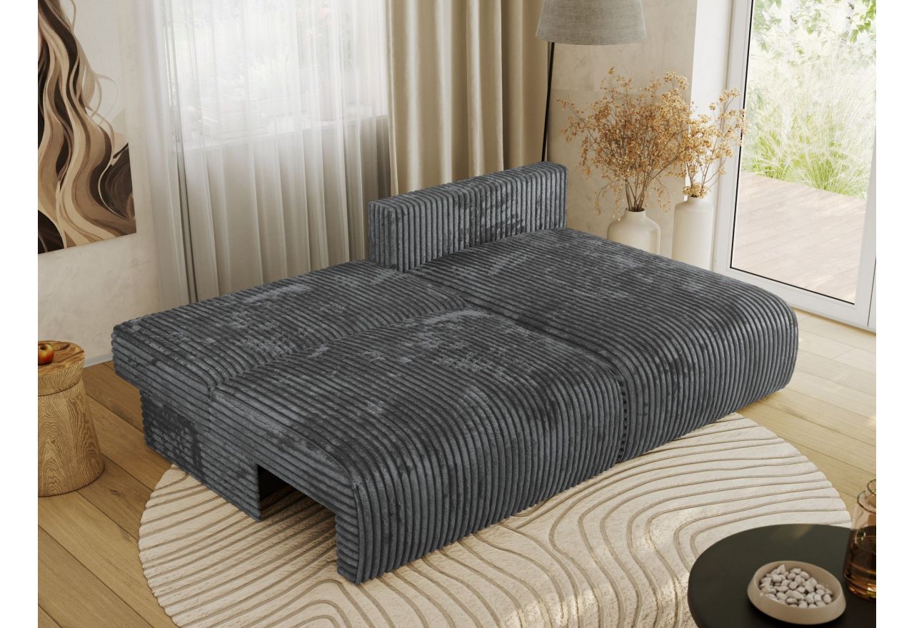 Narożnik VIVO L - strona prawa - ciemnoszary, sztruks