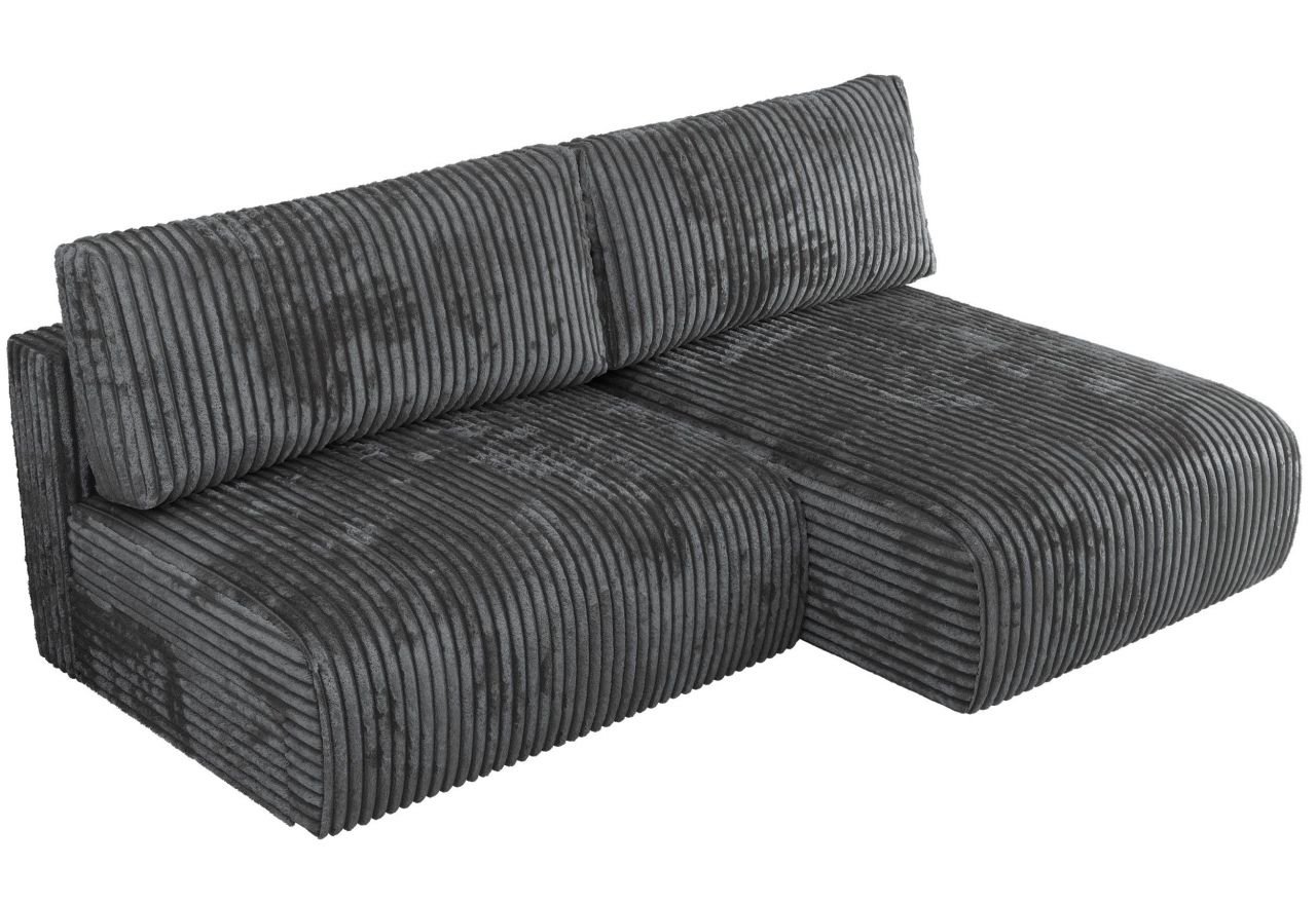 Narożnik VIVO L - strona prawa - ciemnoszary, sztruks