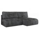 Narożnik VIVO L - strona prawa - ciemnoszary, sztruks