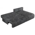 Narożnik VIVO L - strona prawa - ciemnoszary, sztruks