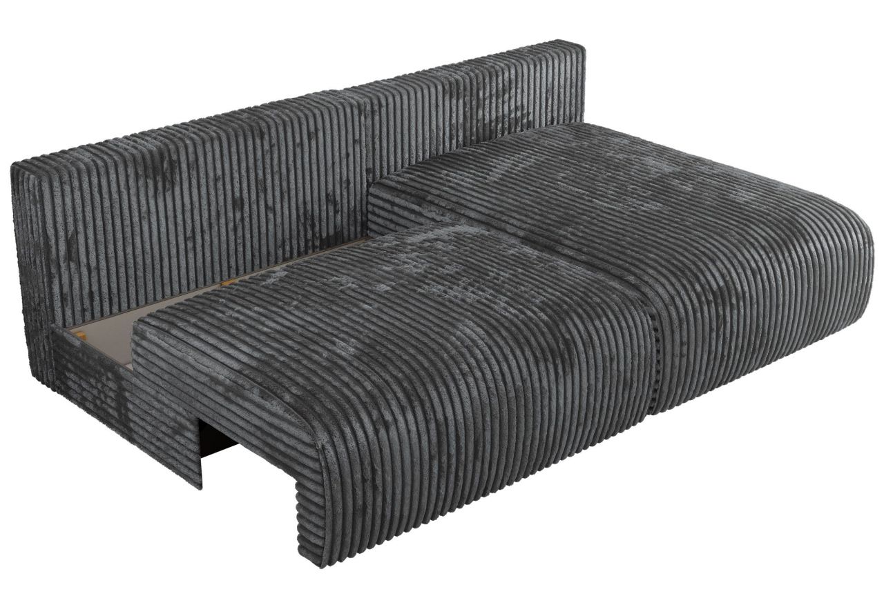 Narożnik VIVO L - strona prawa - ciemnoszary, sztruks