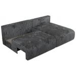 Narożnik VIVO L - strona prawa - ciemnoszary, sztruks