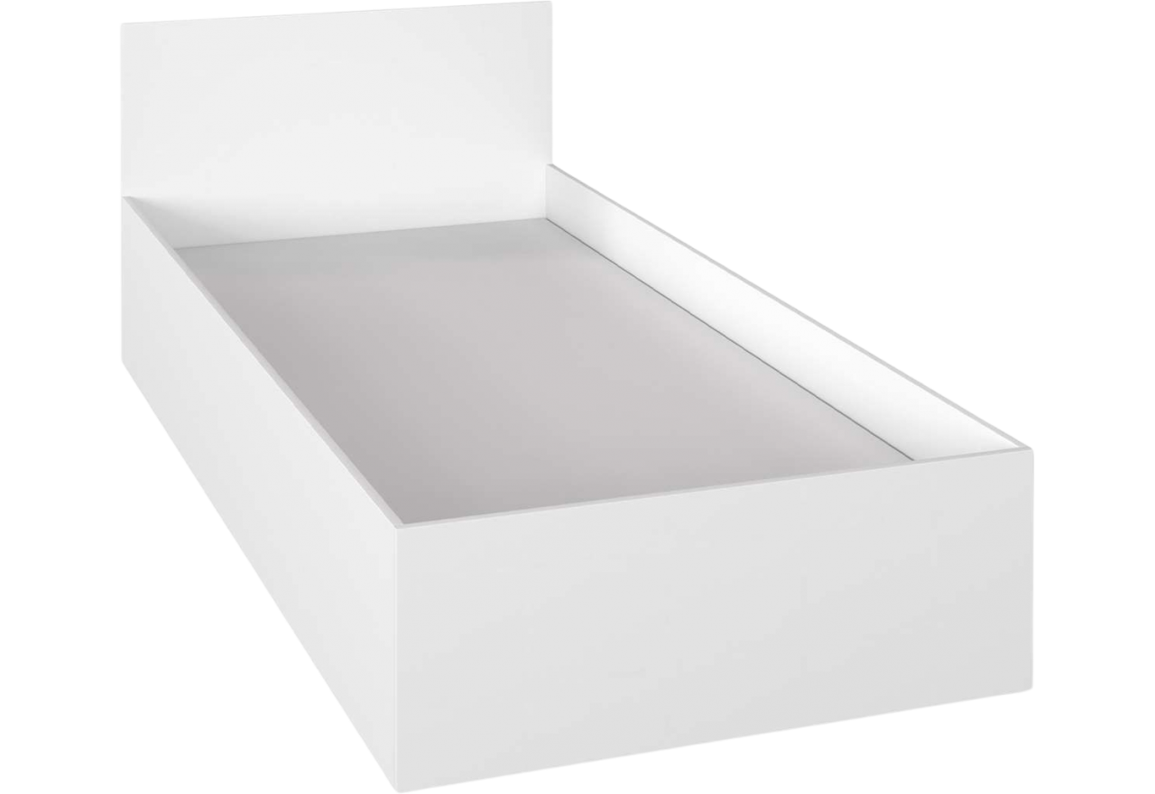 Praktyczne i wygodne łóżko 90x200 cm z pojemnikiem na pościel do pokoju dziecka - KIDS Biały