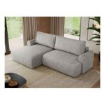 Narożnik TONO L - strona lewa - jasnoszary, struktura