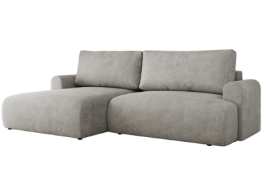 Narożnik TONO L - strona lewa - jasnoszary, struktura