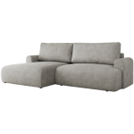 Narożnik TONO L - strona lewa - jasnoszary, struktura