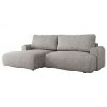 Narożnik TONO L - strona lewa - jasnoszary, struktura