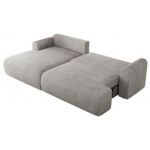 Narożnik TONO L - strona lewa - jasnoszary, struktura