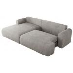 Narożnik TONO L - strona lewa - jasnoszary, struktura