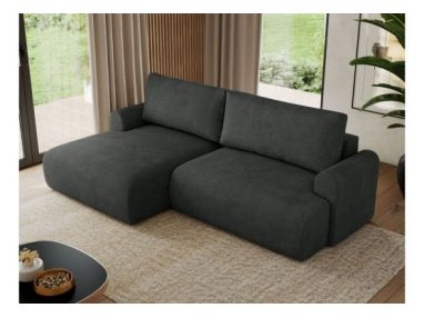 Narożnik TONO L - strona lewa - ciemnoszary, struktura