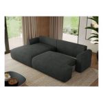 Narożnik TONO L - strona lewa - ciemnoszary, struktura