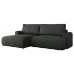 Narożnik TONO L - strona lewa - ciemnoszary, struktura