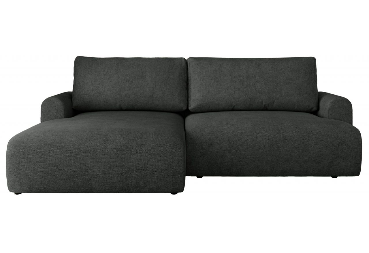 Narożnik TONO L - strona lewa - ciemnoszary, struktura