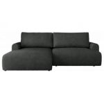 Narożnik TONO L - strona lewa - ciemnoszary, struktura