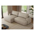 Narożnik TONO L - strona lewa - beżowy, struktura