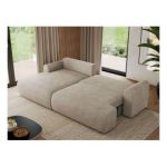 Narożnik TONO L - strona lewa - beżowy, struktura