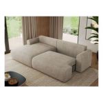 Narożnik TONO L - strona lewa - beżowy, struktura