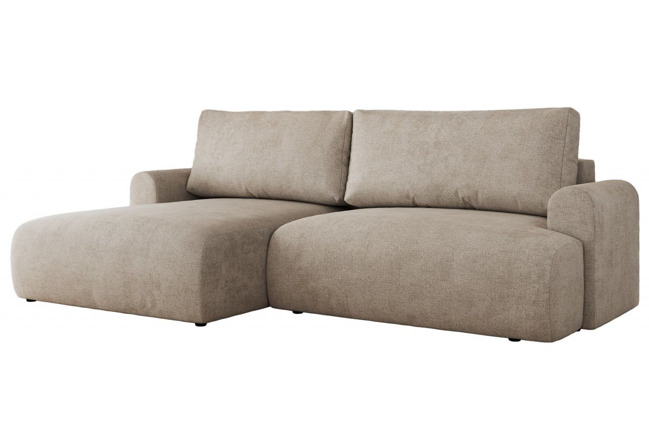 Narożnik TONO L - strona lewa - beżowy, struktura