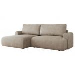 Narożnik TONO L - strona lewa - beżowy, struktura